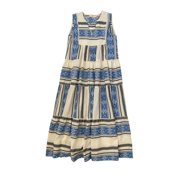 DS Collections Dresses & Skirts - NWT DS Collection Maxi Midi Dress - Greece -Mediterranean - Blue + White - S/M